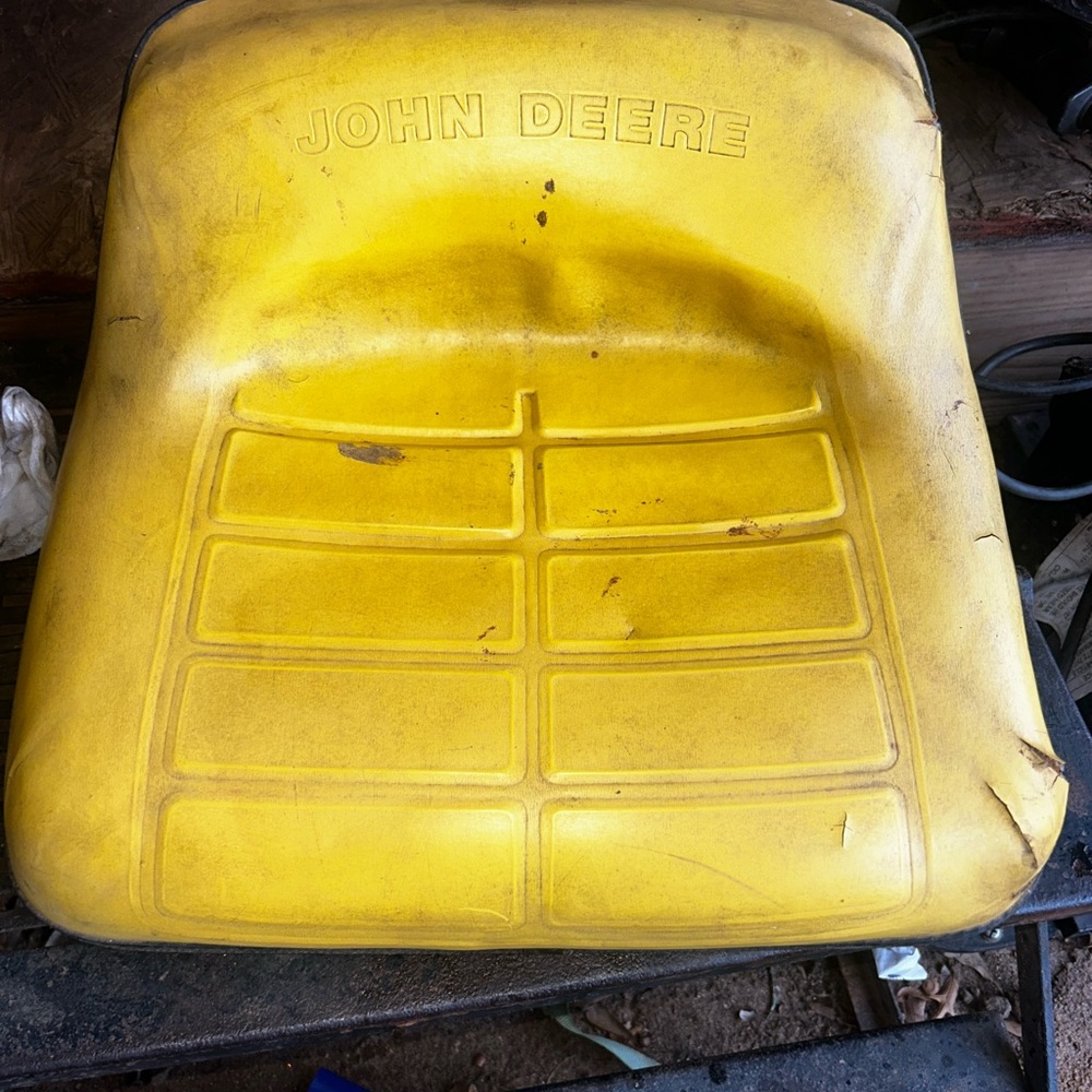 *vintage* John Deere Yellow Tractor Seat
